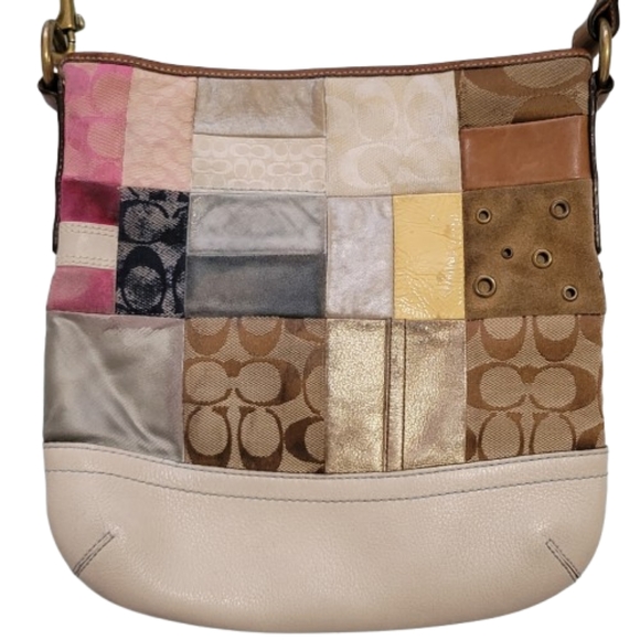 COACH Vintage Boho Colorful Patchwork Crossbody Bag - Picture 2 of 14